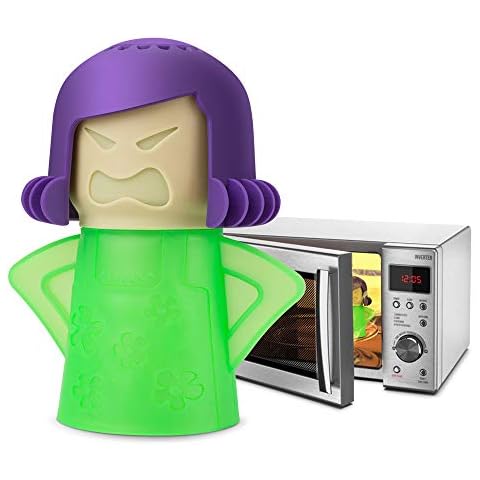 TOPIST Angry Mama Microwave Cleaner Angry Mom Microwave Oven Steam Cleaner and Disinfects With Vinegar and Water for Kitchens, Steamer Cleaning Equipment Cleans the Crud in Minutes (Green) Cover