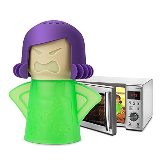 TOPIST Angry Mama Microwave Cleaner Angry Mom Microwave Oven Steam Cleaner and Disinfects With Vinegar and Water for Kitchens, Steamer Cleaning Equipment Easily Cleans the Crud in Minutes (Green)