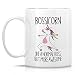 Retreez Funny Mug - Bossicorn Boss Unicorn 11 Oz Ceramic Coffee Mugs - Funny, Sarcasm, Motivational, Inspirational Thank You birthday gifts for him her manager friend coworker employer dad mom sis bro