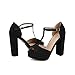 Dream Pairs Zapatillas Moda Tacón escarpín Sandalias Correa Stiletto Peep-Toe Mujer JESSICA-02...