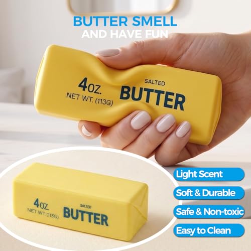 image for XQOQO Butter Squishy, Soft Slow Rising Squeeze Toys, Butter Stick Squi