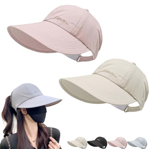2 Pack Sunscreen Baseball Caps for Women Men, Sun Protection