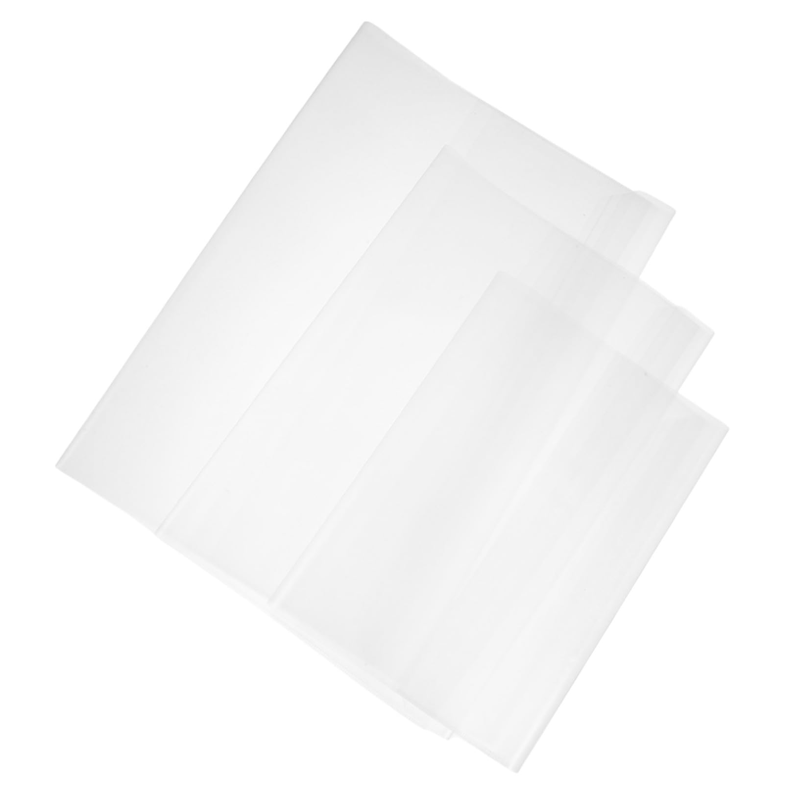 90 Pièces Transparent Épais pour Manuels Housse Plastique Résistante pour Couverture Rigide Film Protecteur pour Scolaires