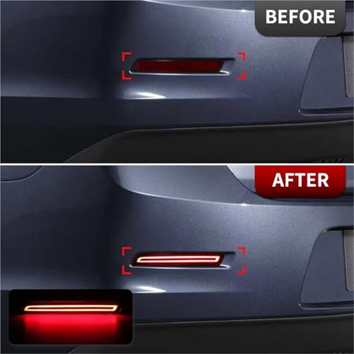 Reflectores de parachoques trasero para Chevy Malibu 2013-2015 6