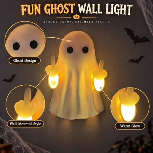 2026 Cute Ghost Wall Light Halloween Night Light for Spooky Decor - Image 3