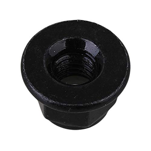 M6 schwarz verzinktem Kohlenstoffstahl Sechskant Flansch Kontermutter Einsatz Kontermuttern Pack von 20