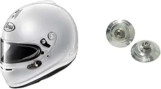 アライ(ARAI) フルフェイス ヘルメット【GP-6S】(8859シリーズ) 高性能スタンダード(4輪競技用) GP-6S-8859-XL (頭囲 60cm-61㎝) & 8859シリーズ専用 FHRアンカー (2個セット) FHR-01【セット買い】