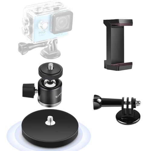 UTEBIT 66mm Strong Magnetic Base Mount with 360° Rotation Ball Head, Black by UTEBIT - Used condition - US$8.87