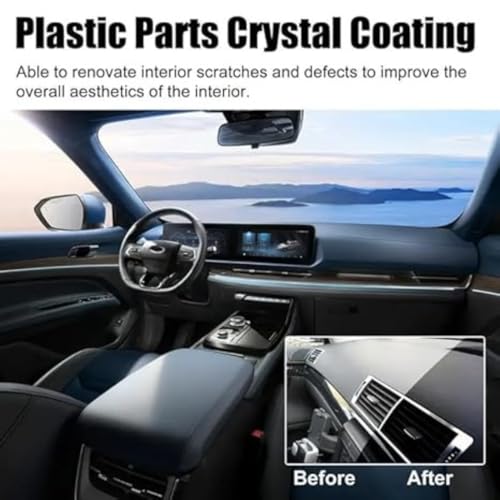 Image of RuRi Crystal Coating for Car (30ml): Ceramic Coating, Hydrophobic Finish Spray, Advanced UV Technology, Extreme Gloss, and Easy DIY Application for Car & Bike, Home (Pack Of 2)