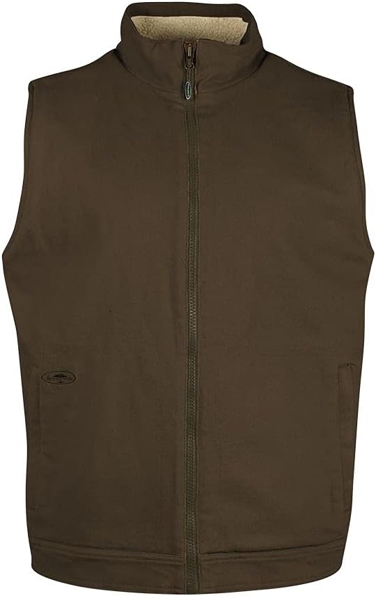 Arborwear Cedar Flex Men’s Canvas Work Vest – Sherpa Lined, Multi-Pocket Utility for Outdoor Work