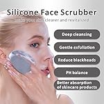 Silicone Face Scrubber,2 Pack Face Scrubber for Women Men, Manual Face Exfoliator Brushes Scrubber,Facial Cleansing Brush for Exfoliating Blackhead Remover Acne Pore Cleansing Massaging - Image 3