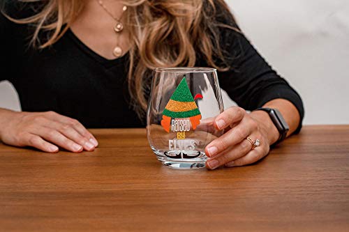 Silver Buffalo Buddy The Elf Raised By Elves Stemless Glass Cup | Oversized Glass | 20 Ounces #TOP3