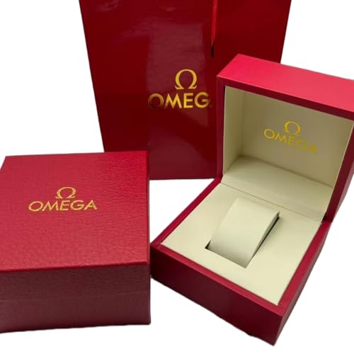 ROUREOX Classique Style Montre Présentation Coffret Unique Grille Rouge Rangement Boîte Amovible Coussin Protection Support pour Omega – vue 5