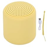 Wisoqu for Bluetooth Speaker Portable Mini USB Interface Wireless Audio Speaker with Lanyard Portable Wireless Small Bluetooth Speakers(Yellow)