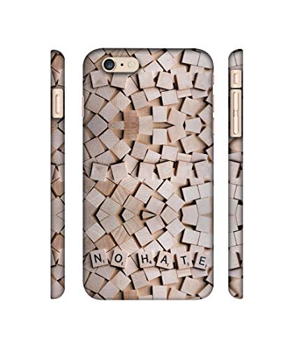 Image of Amazon Brand - Solimo Designer No Hate On Wooden Block 3D Printed Hard Back Case Mobile Cover for Apple iPhone 6 Plus / 6S Plus