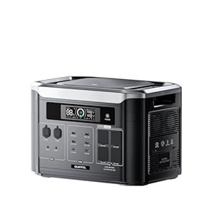 OUKITEL 3200W(6400W Peak) Tragbare Powerstation BP3000E, Solargenerator 2048Wh LiFePO4 Batterie, 1 Std Schnellladung, erweiterbar auf 16kWh, Portable Power Station für Camping, Wohnmobile, Notstrom