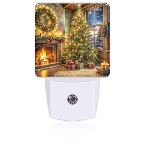 Image of Night Light, Dusk to Dawn Night Light Plug in, Christmas Tree Gift | Christmas Night Light for Kids,0.5w Energy Saving,Sleep Friendly,Nightlight for Hallway Stairway Kitchen Bedroom