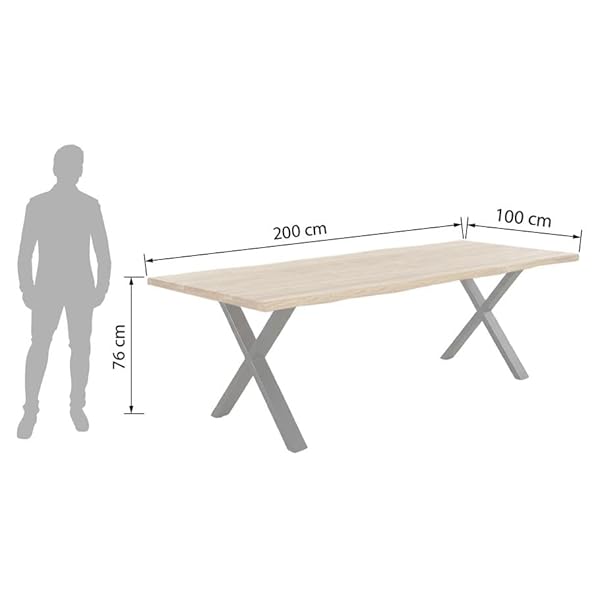OUTLIV. Negara Gartentisch Teak mit Baumkante