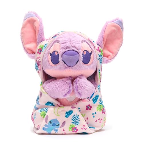 Image of Disney Store Official Angel Plush with Blanket Pouch - Disney Babies Plushy in Baby Swaddle - Kids Toy for Those who Love Plush Figure Toys, Cute Plushies, & Baby Stuffed Animals - Small - 12"
