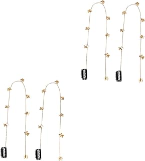 فوميز. مجموعة مشابك شعر على شكل فراشة مكونة من 4 قطع من اكسسوارات الشعر، دبابيس شعر بوبي، مشابك شعر، مشابك شعر، مشابك شعر دوارة للضفائر وبطاقات مس ايشو من الحديد