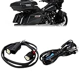 [Tour Luggage Pack WIRE HARNESS]Tour Luggage Pack Wiring harness,12-Functions Trunk wire harness for Harley Touring 2014-2024,for Road King, Road Glide, Street Glide, Electra Glide Standard, and select CVO. [For Models with OEM King Tour Luggagek]Fit...