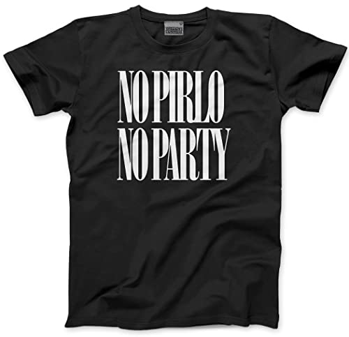 Image of HotScamp No Pirlo No Party Men's Unisex T-Shirt - Black X-Small