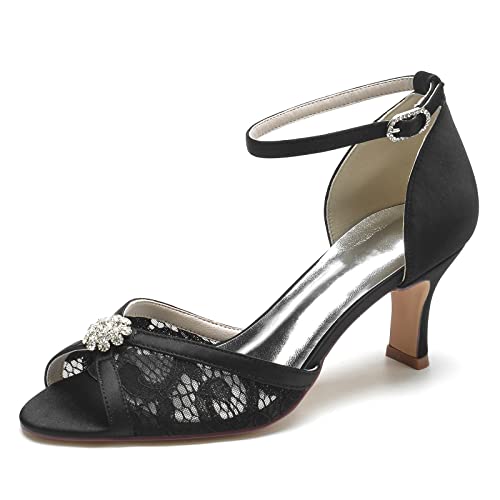 Mariée hauts talons en dentelle pour mariage d'été et sandale de cocktail chic