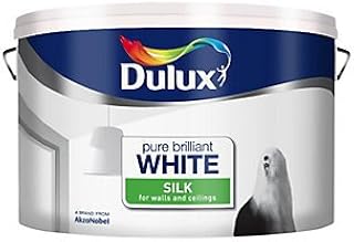 DULUX PURE BRILLIANT WHITE SILK EMULSION PAINT 10L