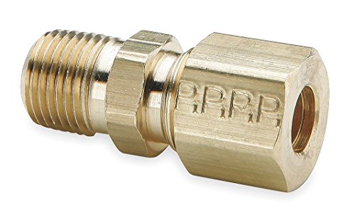 Parker Hannifin 68C-3-2 Brass Male Connector Compression Fitting, 3/16