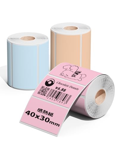 Pesuza M[ Phomemo M110 M120 M220 Ή  40x30mm 230 Mp xV[ J[ V[ MV[ P[u^O p }bg S ϐ  Ĕ^Cv x T[}