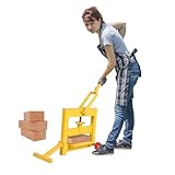 ALINUOYQ Manual Effort-Saving Brick Cutter, Compact Portable Wheeled Brick Cutter for Curbstones Sidewalk Pavers Hollow Bricks, Manual Landscape Stone Bricks Cutting Paving Tool