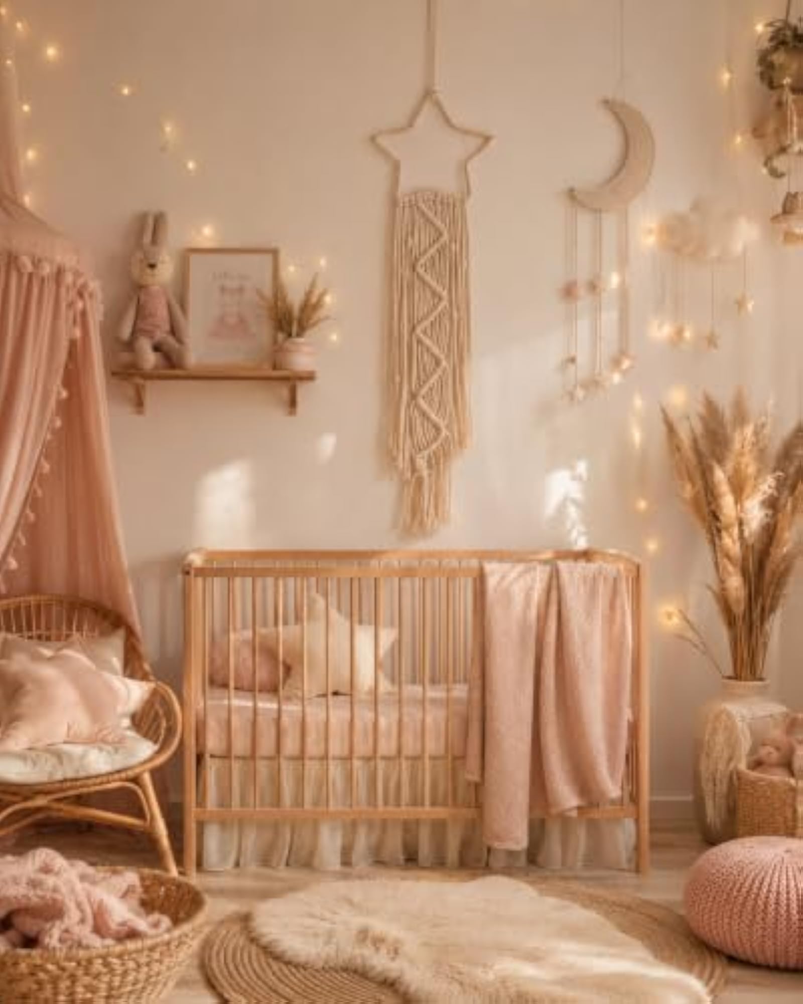 Macrame Star Dreamcatcher Wall Hanging, Off White Decor