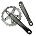 LF&LQEW 42T Bicycle Bicycle Grulency Single Speed Bike Crank 175mm Gear Gear Gear Sliver Dreamhe Ruota a Catena Ruota 6061 Alluminio (Colore : Nero)