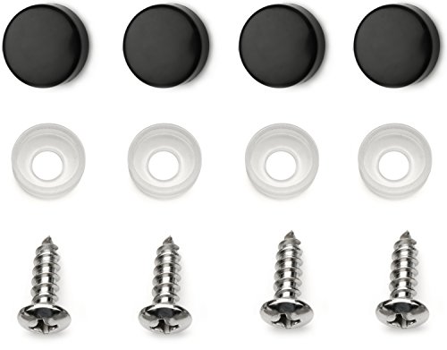Lfparts Blank Stainless Steel License Plate (12"X6", Black Matte) #TOP1