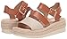 Dr. Scholl's Shoes Women's Once Twice Espadrille Platform Wedge Sandal,Honey Brown Smooth,8.5