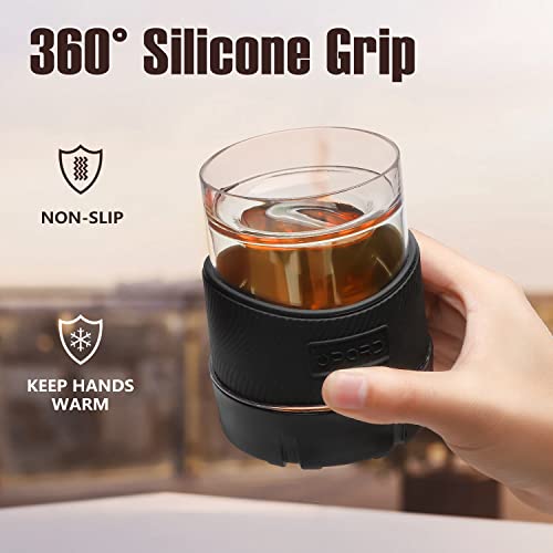 Opard 5Oz Cooling Cups Double Wall Plastic Insulated Freezable Whiskey Glasses Drink Chilling Tumbler Set Of 2 For Whiskey, Wine, Cocktails, Juice #TOP2
