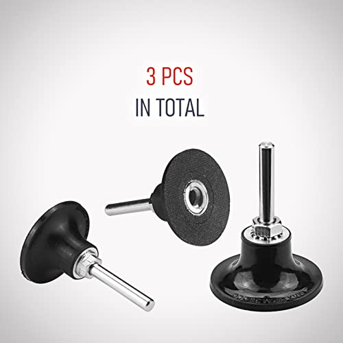 Renotec 2 Inch Quick Change Disc Pad Holder, 3 Pack Roll Lock Disc Holder, 1/4" Shank For Angle Die Grinder Attachments, Type R, For Polishing, Sanding And Surface Preparation #TOP2