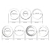 ROYALEAD Circular Saw e Reduction Rings High Speed Stainless Steel Cutting Disc Conversion Ring Woodworking Tools 7Pcs