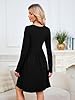 KORSIS Womens Black Medium Dress Casual Swing T-Sh... #4