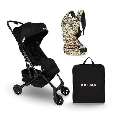 Colugo Compact Stroller+ & Baby Carrier Newborn to Toddler – Lightweight Foldable Travel Stroller with Rain Cover & Adjustable Baby Carrier for Newborns to Toddlers