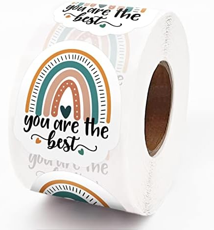 Cute Rainbow Stickers, You are The Best Thank You Stickers, Online Retailers Mail Envelopes Packaging Stickers Labels Shipping Stickers for Small Business,500 PCS…