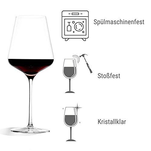 Rotweingläser Stölzle Lausitz Bordeaux Quatrophil 644ml, 6er Set
