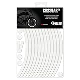 VFLUO   Kit Bandes Stickers Jantes Moto Rétro Réfléchissantes, Autocollants pour 1 Roue, 3M Technology™   Haute visibilité latérale   Discret et Design   Pose facilitée