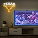 TEXAS Longhorn Neon Sign for Wall Decor -Adjustable Brightness LED Bull Neon Light Signs, Cow Neon Signs - USB Powered Hanging Neon Sign for Game Room, Man Cave, Bar
