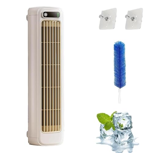 Hoffmarkt Cooling Ace, Hoffmarkt Cooling Ace Klimaanlage, Portable Air Conditioner with 3 Speeds, Rechargeable Quiet Desktop Tower Fan, Compact, Long- Lasting Battery (B, Netzbetriebene Vers