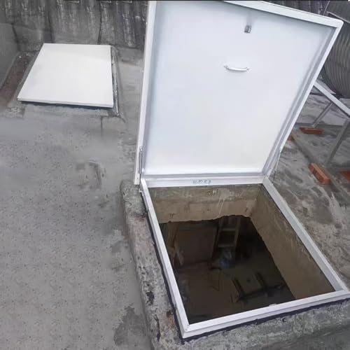 Trappe de toiture 80x65cm blanche idéale pour installations de climatisation - 2