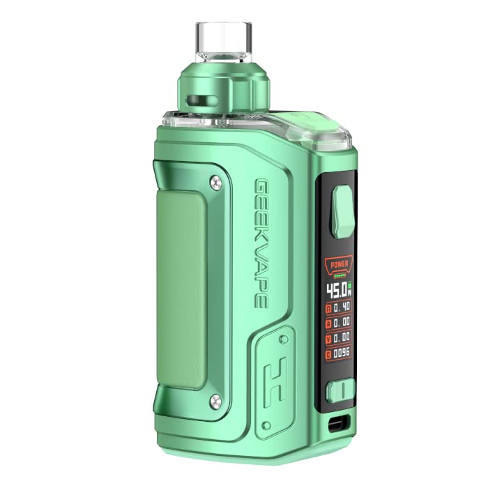 GEEKVAPE Official Geek Vape H45 Aegis Hero 2 Pod Kit 45W Integrated 1400mAh Battery B Series Coils Vape Kit Ecig Ecigarette No Nicotine (Crystal Green) : Amazon.co.uk: Health & Personal Care