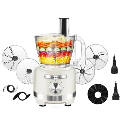 Homtone 16-Cup Food Processor, Heavy-Duty 9-Function Appliance with 7...