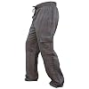 SHOPOHOLIC FASHION Homme Côté Poche Lumière Coton Boho Hippie Pantalon – Gris, 3XL