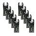 10 Piezas Accesorios de Cuchillas Multifunción, Multifuncionales Sierra Carbono de 34 mm, Cuchilla de Corte Oscilante Multifuncional, Adecuado para Cortar Madera, Plásticos y Otros Materiales